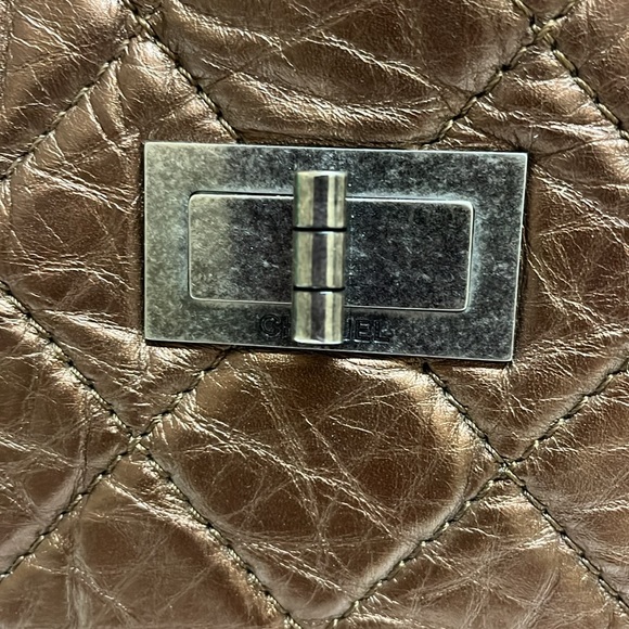 CHANEL Bronze Distressed Calfskin Bag - Picture 3 of 17